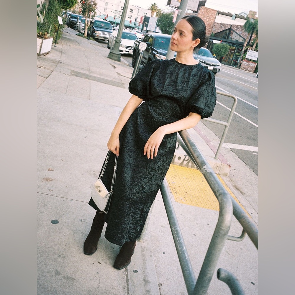 ▪️Lisa Says Gah Gwen Midi Dress in Black S - Picture 4 of 16